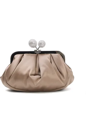 Max Mara Taske, Dame, , ONE SIZE, Satin, Satin Kæde Strop Clutch