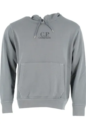 C.P. Company Sweathshirts & Hoodies, Herre, Grå, S, Bomuld, Grå Hættetrøjer
