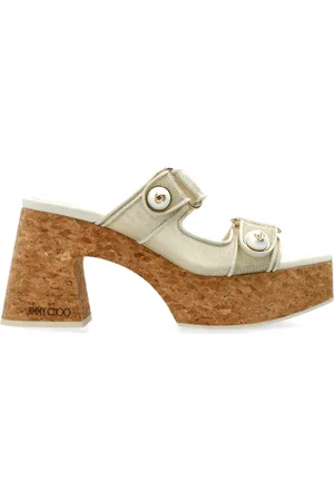Jimmy Choo Sko, Dame, , 36 EU, Uld, Platform slides Fayence
