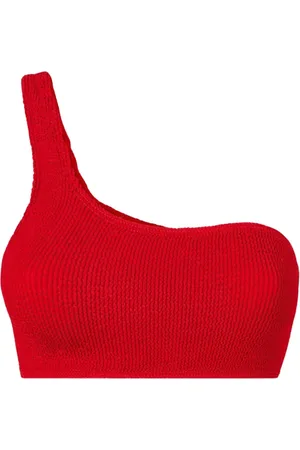Bond Eye Badetøj, Dame, Rød, ONE SIZE, Uld, Rød en skulder bikini top Samira