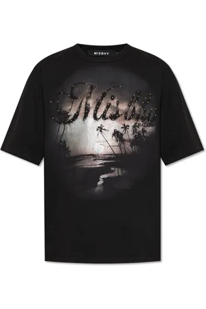 MISBHV Top, Herre, Sort, M, Bomuld, T-shirt med logo