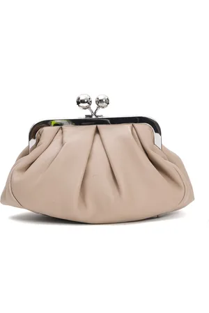 Max Mara Taske, Dame, , ONE SIZE, Uld, Lille Clutch Kæde Strop