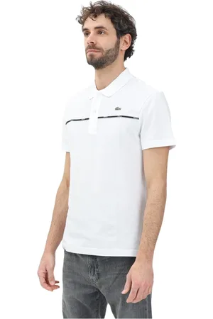 Lacoste Top, Herre, Hvid, XL, Hvid Polo Shirt Grafisk Design