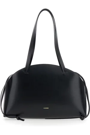 Jil Sander Taske, Dame, Sort, ONE SIZE, Uld, Sort Curve Skuldertaske