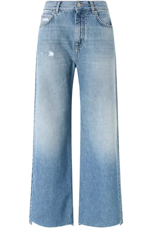 Pinko Jeans, Dame, Blå, W30, Uld, Stilfulde Blå Palazzo Jeans Kvinder