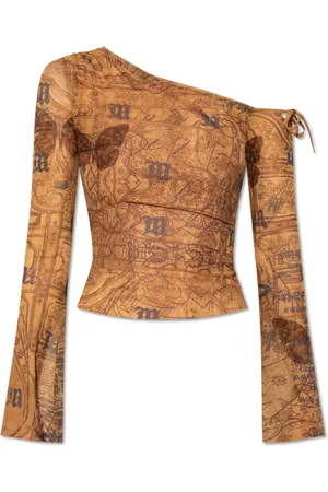 MISBHV Bluser & Skjorter, Dame, Brun, S, Uld, Trykt top
