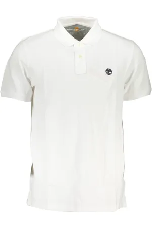 Timberland Top, Herre, Hvid, XL, Bomuld, Hvid Polo T-shirt med korte ærmer