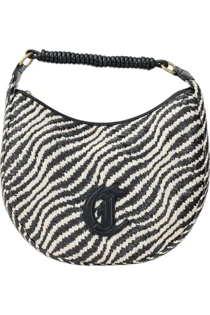 Roberto Cavalli Taske, Dame, Sort, ONE SIZE, Uld, Rafia Beige Shopper Taske