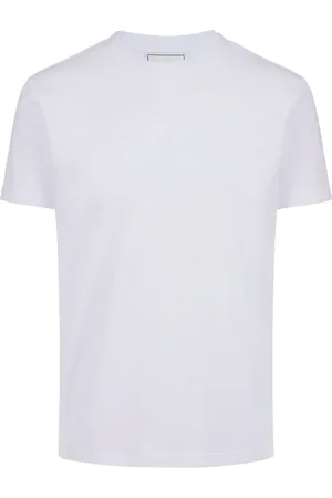 Iceberg Top, Herre, Hvid, 2XL, Bomuld, Slim-fit hvid bomuld T-shirt med hajdetalje og logoprint