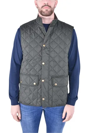 Barbour Jakke, Herre, Grøn, M, Quiltet Equestrian Inspireret Gilet