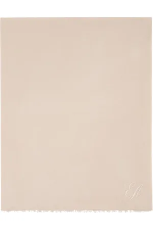 Emporio Armani Tilbehør, Dame, , ONE SIZE, Modal Logo Broderet Tørklæde