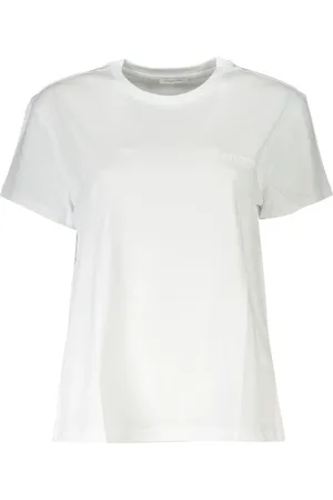 Patrizia Pepe Top, Dame, Hvid, S, Bomuld, Hvid Bomuld Crew Neck Tee
