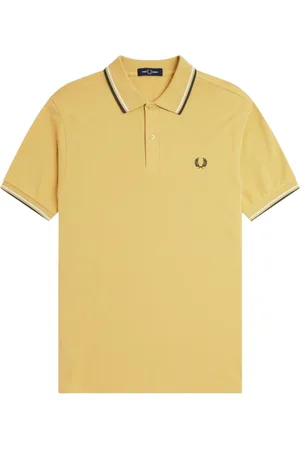 Fred Perry Top, Herre, Gul, L, Bomuld, Gul Twin Tipped Polo Skjorte