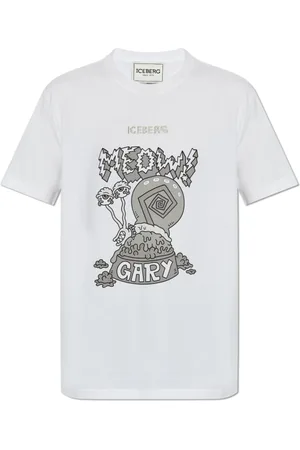 Iceberg Top, Herre, Hvid, M, Bomuld, Trykt T-shirt