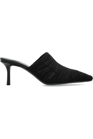 Jimmy Choo Sko, Dame, Sort, 39 1/2 EU, Uld, Hælede mules Lotta