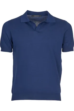 TAGLIATORE Top, Herre, Blå, 2XL, Bomuld, Herretøj T-shirts Polos Blå Ss25