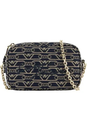 Emporio Armani Taske, Dame, Flerfarvet, ONE SIZE, Monogram Canvas Chain Crossbody Taske