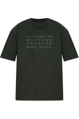 Maison Margiela Top, Herre, Sort, XS, Bomuld, T-shirt med trykt logo