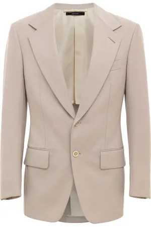 Tom Ford Jakke, Herre, , S, Uld, enkeltknapjakke regular fit uld