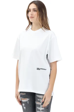 Karl Lagerfeld Top, Dame, Hvid, M, T-shirts og Polos Hvid