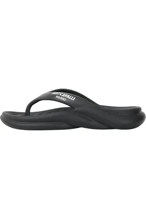 Roberto Cavalli Sko, Herre, Sort, 40 EU, Sorte Sandaler Minimalistisk Stil