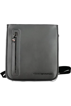 Tommy Hilfiger Taske, Herre, Sort, ONE SIZE, Uld, Justerbar Skuldertaske Sort Lynlåslukning