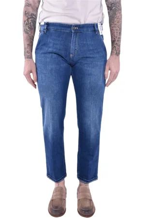 PT Torino Jeans, Herre, Blå, W38, Denim, Blød Stretch Denim Bukser
