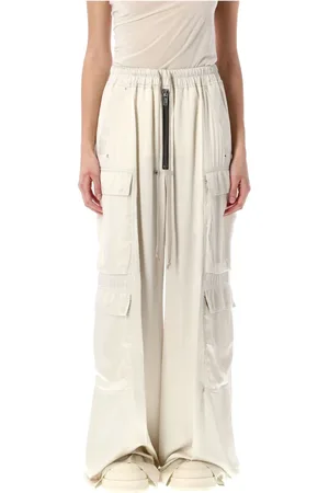 Rick Owens Bukser, Dame, , 2XS, Cargobukser med bred benstil