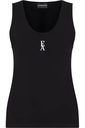 Emporio Armani Top, Dame, Sort, L, Uld, Sort Top til Stilfuldt Look