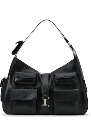 Iceberg Taske, Dame, Sort, ONE SIZE, Læder, Sort Lamineret Læder Top Håndtag Taske