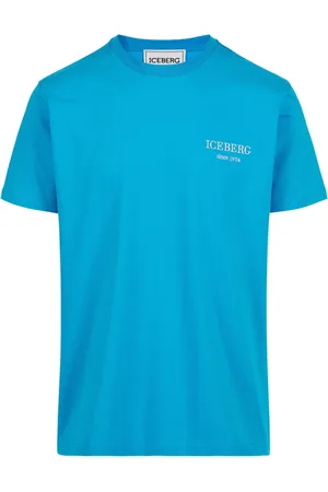 Iceberg Top, Herre, Blå, L, Koboltfarvet klassisk regular fit jersey T-shirt