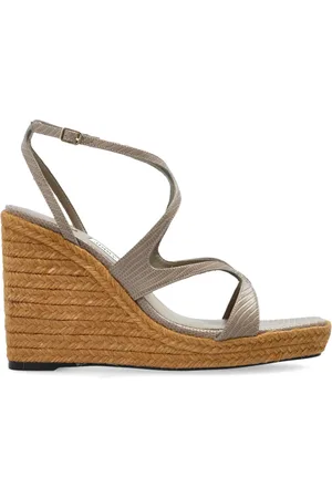 Jimmy Choo Sko, Dame, Grå, 41 EU, Uld, Ayla kilesandaler