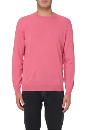 DRUMOHR Strik, Herre, Rød, L, Koralfarvet Sweater