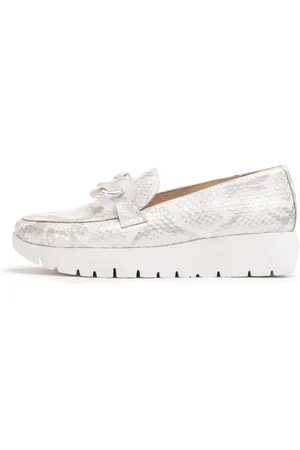 Wonders Sko, Dame, Hvid, 40 EU, Læder, Mokkasin Rose Hvid, Farve: Hvid