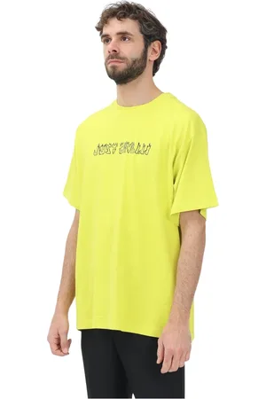 Roberto Cavalli Top, Herre, Gul, M, Bomuld, Vibrant kortærmet T-shirt