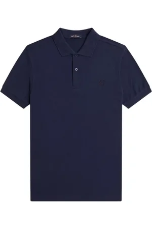Fred Perry Top, Herre, Blå, XL, Bomuld, Blå T-shirts og Polos