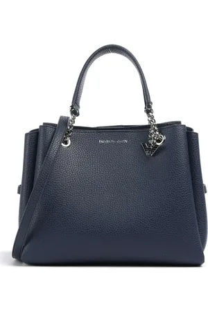 Emporio Armani Taske, Dame, Blå, ONE SIZE, Uld, Elegant Skuldertaske med Charme