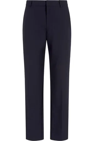 Emporio Armani Bukser, Herre, Blå, L, Nylon, Chino Bukser med Logo Plakette