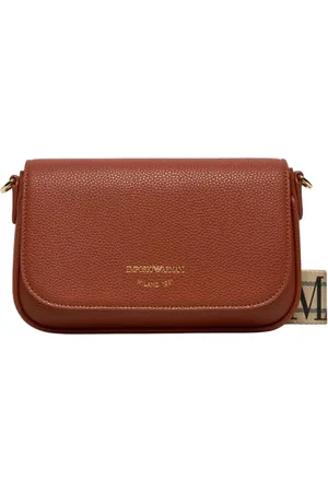 Emporio Armani Taske, Dame, Brun, ONE SIZE, Uld, Trykt Hjortelæder Skuldertaske