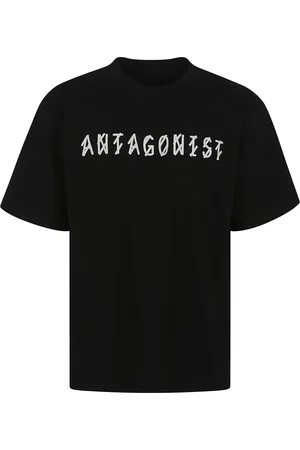 44 Label Group Top, Herre, Sort, S, Bomuld, Sort T-shirt med logodetaljer