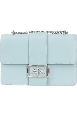 Armani Exchange Taske, Dame, Blå, ONE SIZE, Uld, Elegant Crossbody Taske Blå Forår/Sommer