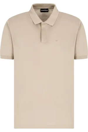 Emporio Armani Top, Herre, , XL, Uld, Stilfulde Polo Skjorter med Skjult Delvis Lukning