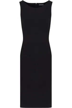 Emporio Armani Kjole, Dame, Sort, M, Bomuld, Sort Kjole Abito Tubino