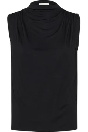 My Essential Wardrobe Top, Dame, Sort, XS, Sort Draperet Top