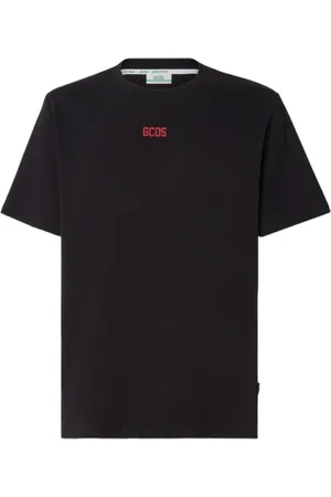 GCDS Top, Herre, Sort, XS, Bomuld, Bomuld Logo T-shirt