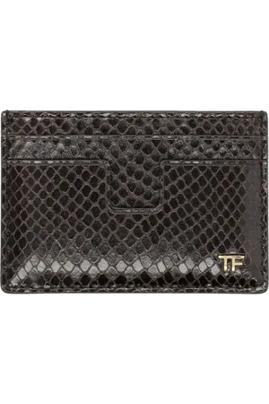 Tom Ford Tilbehør, Herre, Sort, ONE SIZE, Python Kortholder Herre Accessories Punge
