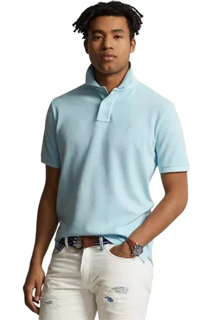 Ralph Lauren Top, unisex, Blå, XL, Bomuld, Bomuldspolo Classic Fit