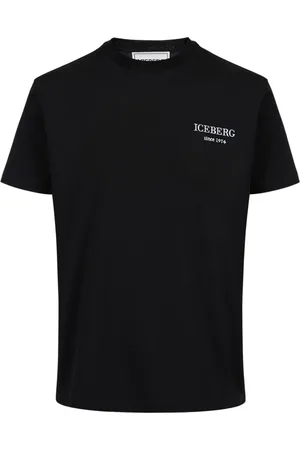 Iceberg Top, Herre, Sort, XL, Sort klassisk regular fit jersey T-shirt