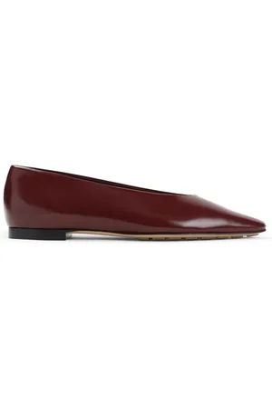 Bottega Veneta Sko, Dame, Rød, 37 EU, Læder, Røde Ballerinaer Elegant Stil Behagelig Pasform
