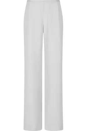 Emporio Armani Bukser, Dame, Grå, M, Polyester, Polyester Bukser